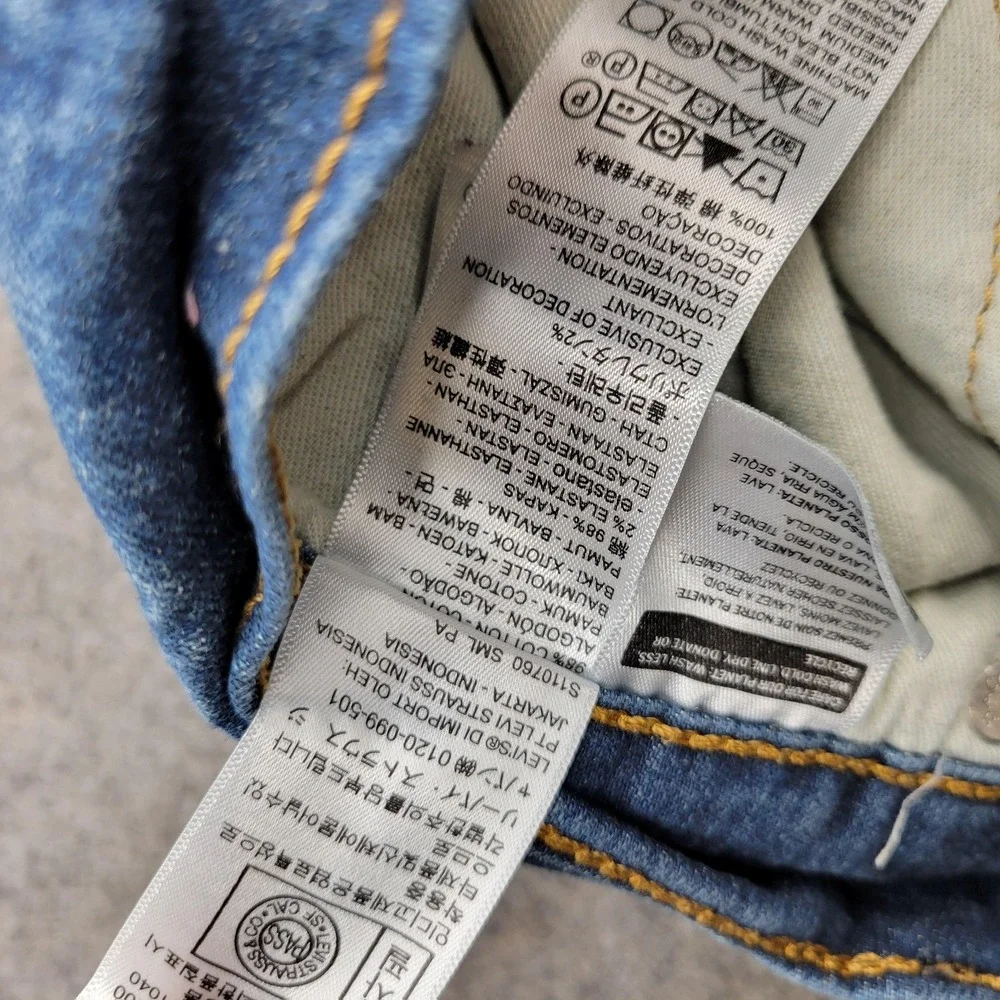 Levis 541‎ Jeans Mens 42x32 Medium Wash Blue Relaxed Straight Denim Casual Pants